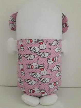 Imagem de Almofada Infantil Divertida Petcão Rosa Gata - Kisoninho Baby - Rosa e Mari Arts