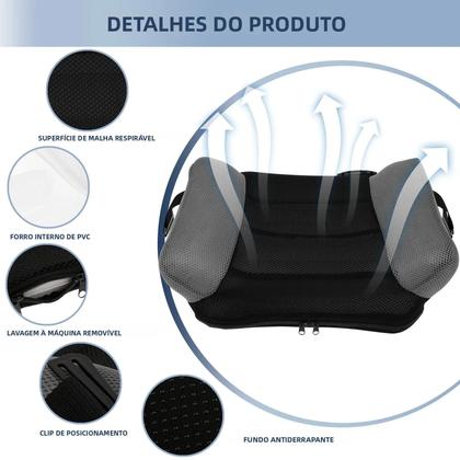 Imagem de Almofada Inflável para Assento de Carro Infantil - Portátil com Saco