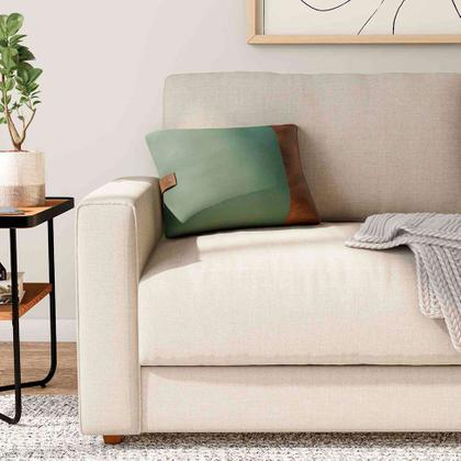Almofada Leme Verde Sage e Marrom 55x35 - Mobly Imagem de Almofada Leme Verde Sage e Marrom 55x35