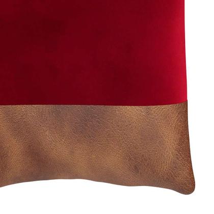 Almofada Leme Vermelho e Marrom 55x35 - Mobly Imagem de Almofada Leme Vermelho e Marrom 55x35