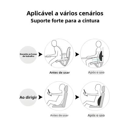 Imagem de Almofada Lombar De Espuma De Memória Para Carro, Escritório E Cadeiras De Jogos, Almofada De Suporte