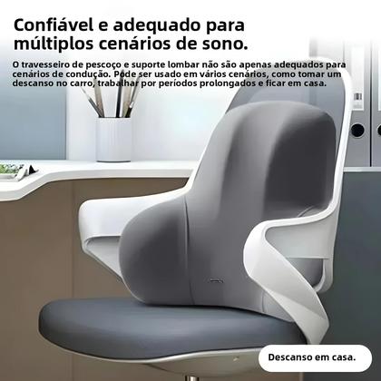 Imagem de Almofada Lombar De Espuma De Memória Para Carro, Escritório E Cadeiras De Jogos, Almofada De Suporte