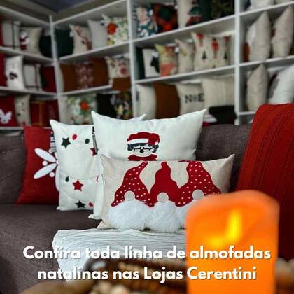 Imagem de Almofada Natalina 50x50 Magda Modelo 3401 CortBrás
