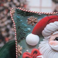 Imagem de Almofada Natalina papai noel com Cordão 345548