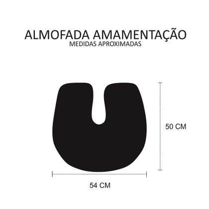 Imagem de Almofada para Amamentação Travesseiro Bebê Foguetes
