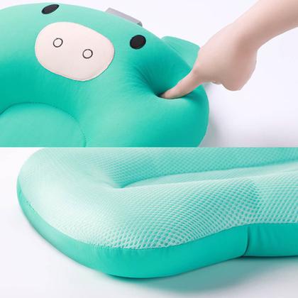 Imagem de Almofada para Banho do Bebê de Suporte para Banheira Infantil Universal com 3 Alças de Encaixe Bichinhos Felizes
