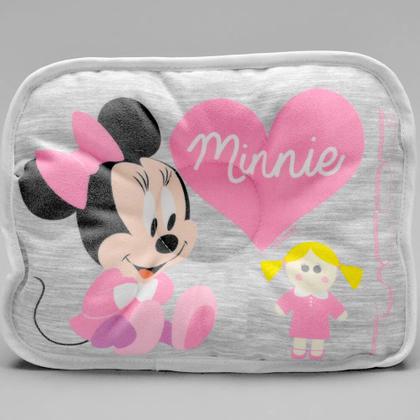 Imagem de Almofada para Berço e Carrinho de Bebê Recém Nascido Minnie Disney Confortável e Macia Baby Go - 03726