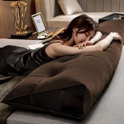 Imagem de Almofada Para Cabeceira Encosto Apoio Lombar Spot 90cm com Porta Celular Suede - Desk Design