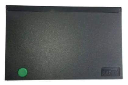 Imagem de Almofada Para Carimbo N4 Verde com Tinta Aplicada