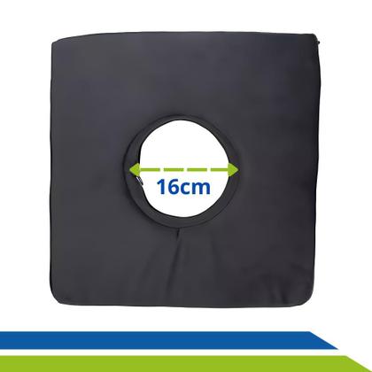 Imagem de Almofada para Hemorroidas Cóccix Próstata Cadeira de Rodas com Orifício Central UN Premium Longevitech
