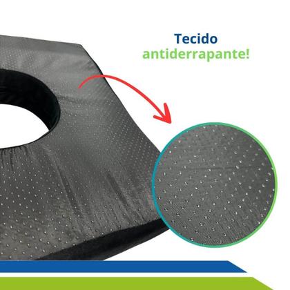 Imagem de Almofada para Hemorroidas Cóccix Próstata Cadeira de Rodas com Orifício Central UN Premium Longevitech