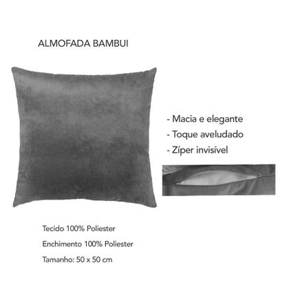 Imagem de Almofada para Sofa Aveludada Rosa Antigo Rose 50x50cm