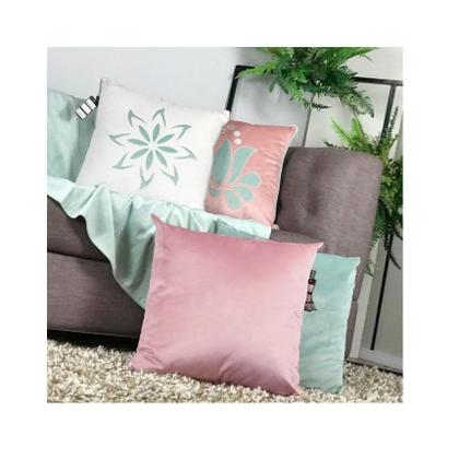 Imagem de Almofada para Sofa Aveludada Rosa Antigo Rose 50x50cm