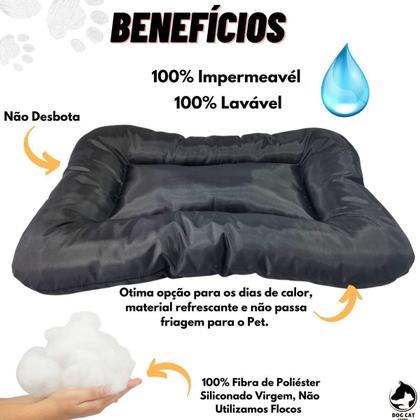 Imagem de Almofada Pet Impermeável Conforto M 66 X 50 X 10