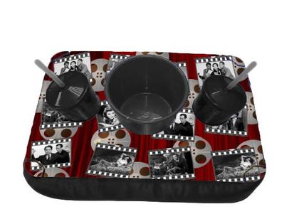 Imagem de Almofada Pipoca com Balde 2 Copos para usar Sofá Cama TV