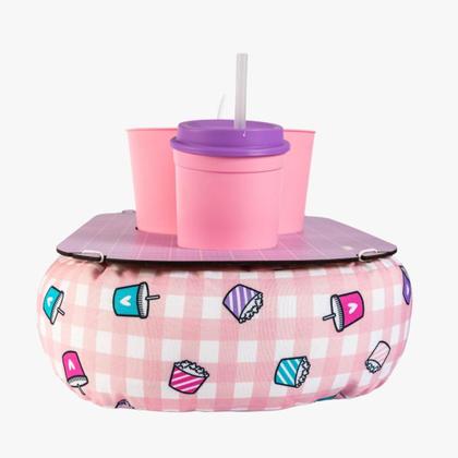 Imagem de Almofada porta pipoca dupla c copos e balde coruja bubu uatt