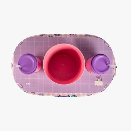 Imagem de Almofada porta pipoca dupla c copos e balde coruja bubu uatt