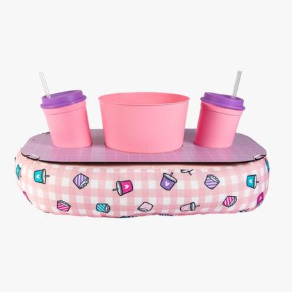 Imagem de Almofada porta pipoca dupla c copos e balde coruja bubu uatt