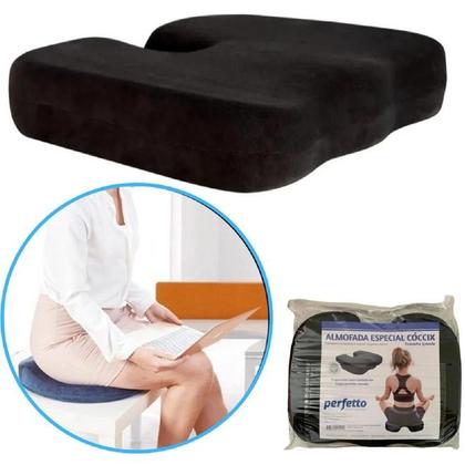 Imagem de Almofada Protetor De Coccix Preto Perfetto