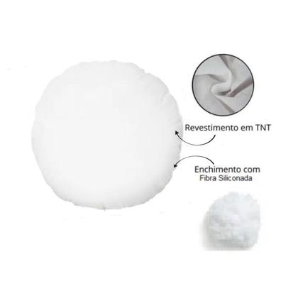 Imagem de Almofada Redonda em Veludo com Zíper Várias Cores