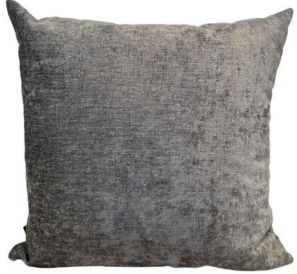 Imagem de Almofada rustica chumbo 52x52 c/aplic boucle preto 1