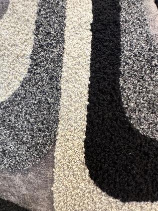 Imagem de Almofada rustica chumbo 52x52 c/aplic boucle preto 1