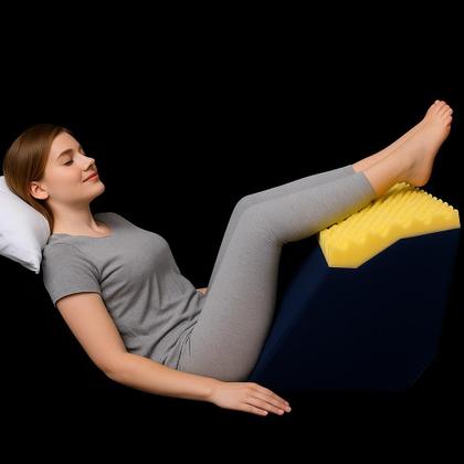 Imagem de Almofada Travesseiro Encosto Triangular Pós Operatório Anti Refluxo Confortável