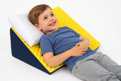 Imagem de Almofada Travesseiro Encosto Triangular Pós Operatório Anti Refluxo Confortável