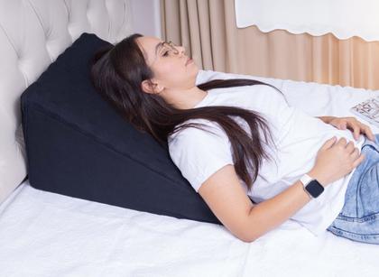 Imagem de Almofada Triangular Anatômico Casca De Ovo Sem Capa Apoio Encosto Costa Travesseiro Leitura