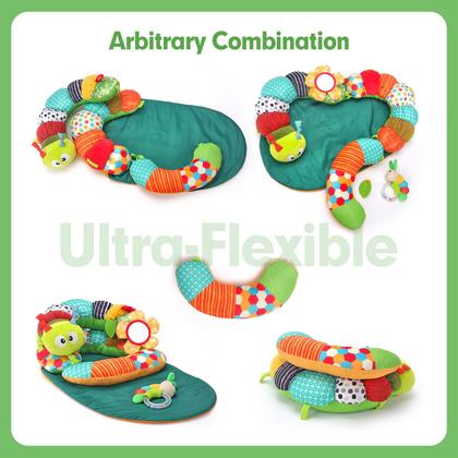 Imagem de Almofada Tummy Time & Seated Support com esteira Caterpillar