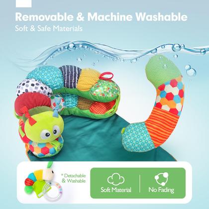 Imagem de Almofada Tummy Time & Seated Support com esteira Caterpillar