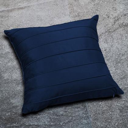 Imagem de Almofada Veludo Macia Luxuosa Drapeada Especial Cores 45x45