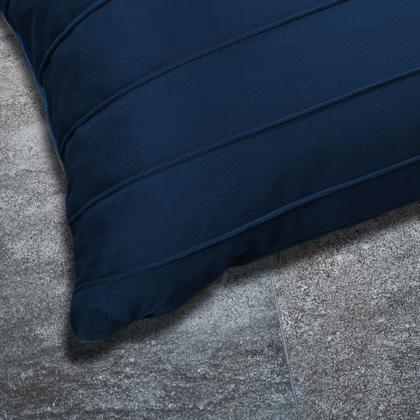 Imagem de Almofada Veludo Macia Luxuosa Drapeada Especial Cores 45x45