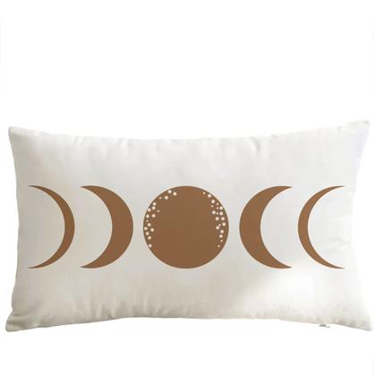 Imagem de Almofada western Retangular Estampada 30x50cm Lua Marrom