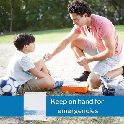 Imagem de Almofadas ABD estéreis McKesson, 20x25 cm, 48 unidades, tratamento de feridas