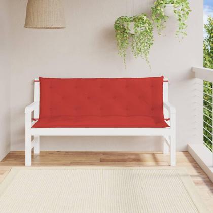 Imagem de Almofadas de banco de jardim VidaXL Radiant Red Oxford Fabric