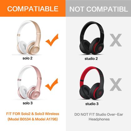 Imagem de Almofadas de Ouvido de Reposição GVOEARS para Beats Solo 2 e 3