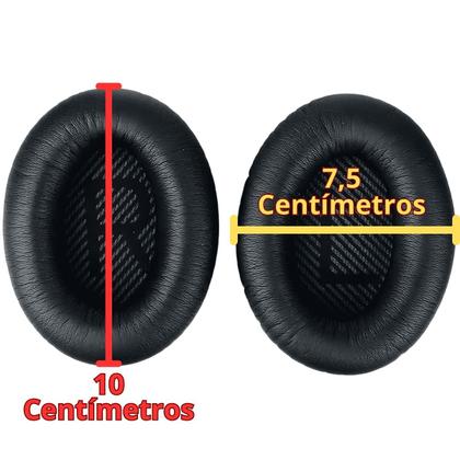 Imagem de Almofadas Espumas Bose QC15 QC25 QC35 QC2 AE2 AE2i AE2w Preto AC1411