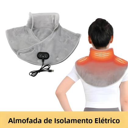 Imagem de Almofadas Térmicas Para Ombros, Massageador Elétrico USB Para Pescoço, Xale Cervical Quente, Alívio