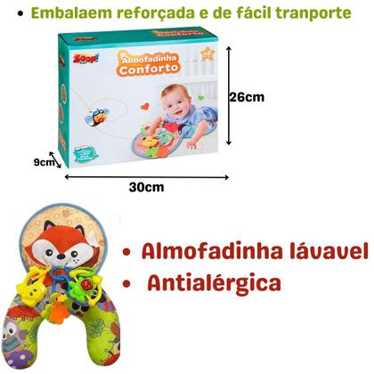 Imagem de Almofadinha Conforto com Acessórios Interativos Para Bebês