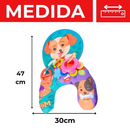 Imagem de Almofadinha Conforto De Cachorro Com Mordedores e Chocalho Para Bebês - Zoop