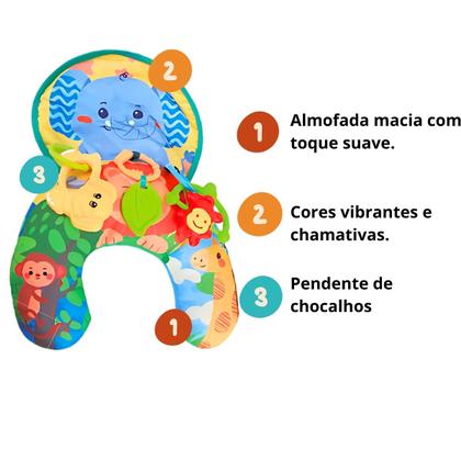 Imagem de Almofadinha Conforto De Cachorro Com Mordedores e Chocalho Para Bebês - Zoop