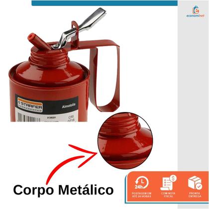 Imagem de Almotolia Gatilho Lubrificante Chapa 425g 3/4 Polegadas 2 Bicos