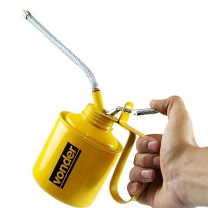 Imagem de Almotolia Metálica 250ml Bico Flexível Bomba P/ Óleo Vonder