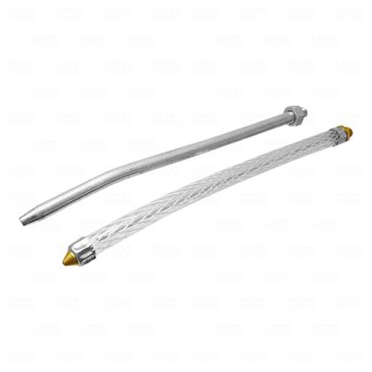 Imagem de Almotolia Metálica Bico Bomba Óleo Graxa Lubrificante 425 Ml