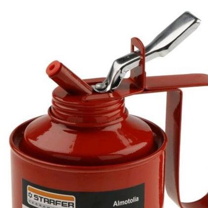 Imagem de Almotolia Metálica Starfer 425 Ml Com Bico Flexível E Rígido
