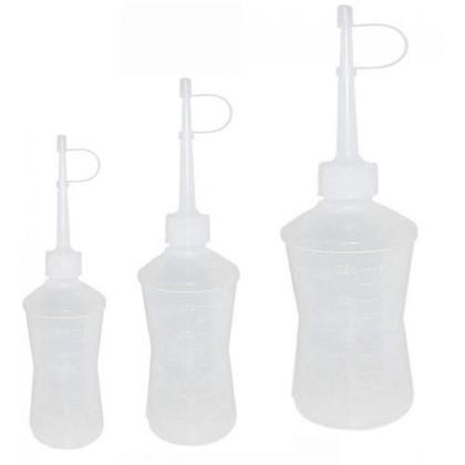 Imagem de Almotolia Transparente 120ml Bico Reto Kit com 10 Und