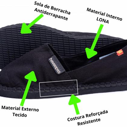 Imagem de Alpargata Havaianas Preta Origine Unissex Original Sapatilha 