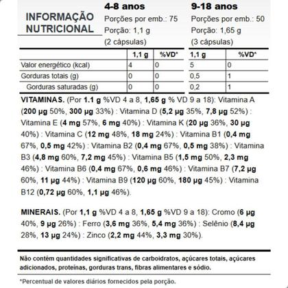 Imagem de Alpha Kids Multivitamínico Infantil 150 Capsulas Pura Vida
