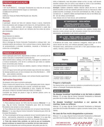 Imagem de Alta Moda Alfaparf Tonalizante 40 Castanho Médio 120g